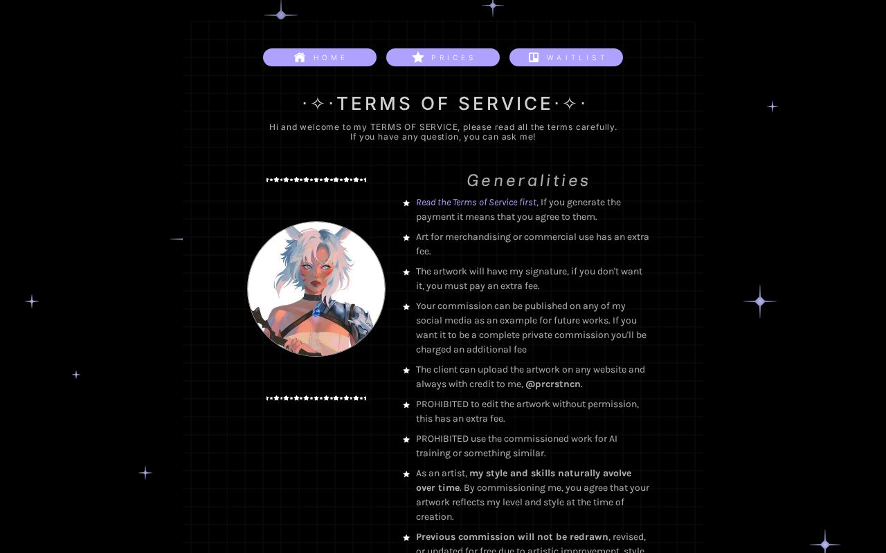 terms of service
